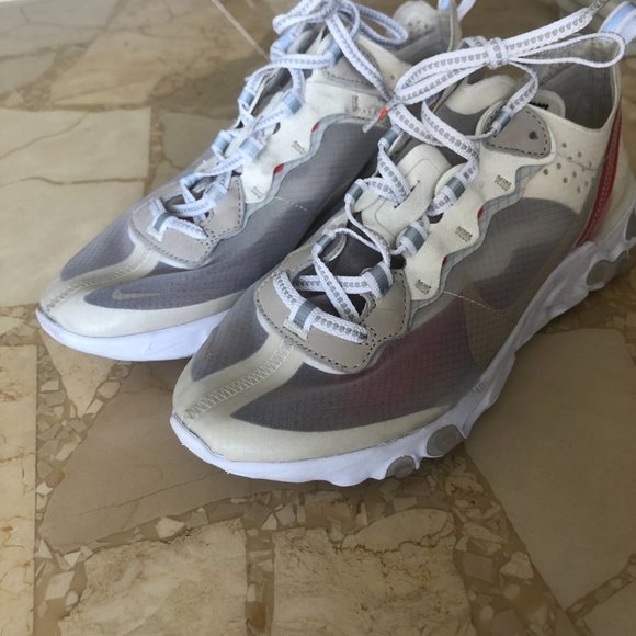 Nike React Element 87 Sail Light Bone B Grade SZ6 - Picture 4 of 6